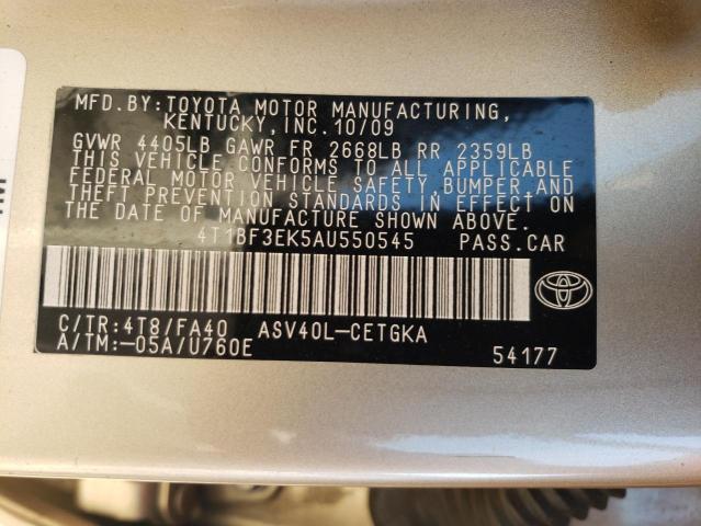 Photo 12 VIN: 4T1BF3EK5AU550545 - TOYOTA CAMRY BASE 