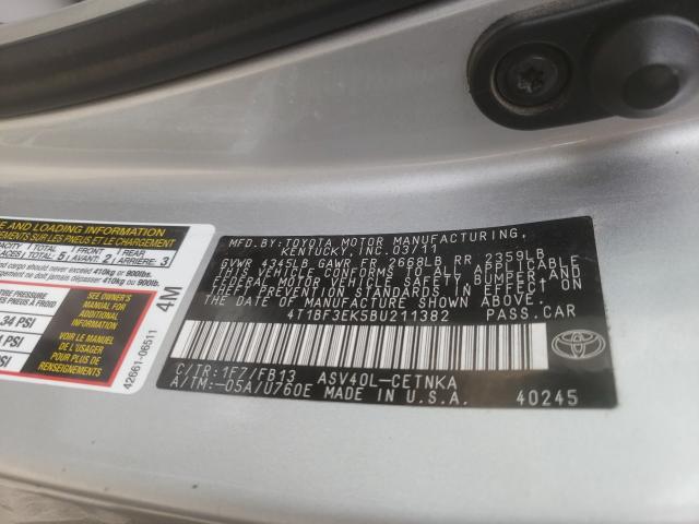 Photo 9 VIN: 4T1BF3EK5BU211382 - TOYOTA CAMRY BASE 