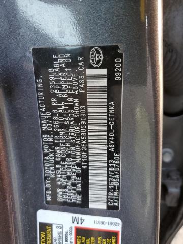 Photo 12 VIN: 4T1BF3EK5BU590903 - TOYOTA CAMRY 