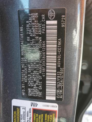 Photo 12 VIN: 4T1BF3EK5BU612964 - TOYOTA CAMRY 