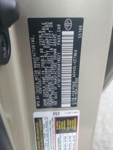 Photo 11 VIN: 4T1BF3EK5BU618621 - TOYOTA CAMRY BASE 