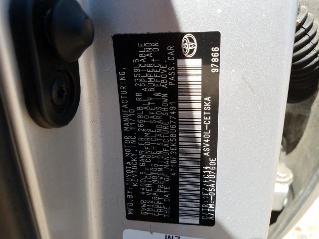 Photo 9 VIN: 4T1BF3EK5BU677491 - TOYOTA CAMRY BASE 