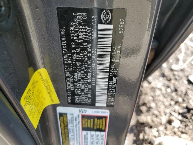 Photo 11 VIN: 4T1BF3EK5BU738628 - TOYOTA CAMRY 