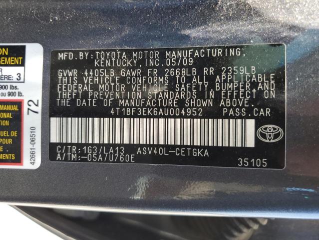 Photo 11 VIN: 4T1BF3EK6AU004952 - TOYOTA CAMRY 