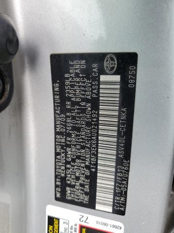 Photo 11 VIN: 4T1BF3EK6AU021492 - TOYOTA CAMRY BASE 