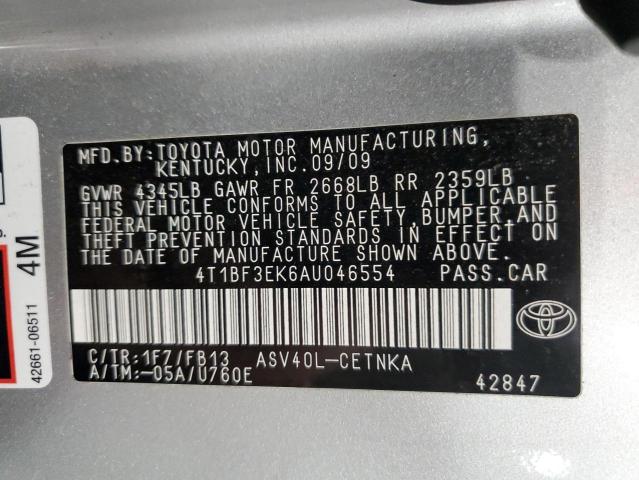 Photo 11 VIN: 4T1BF3EK6AU046554 - TOYOTA CAMRY 