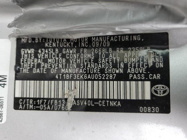 Photo 11 VIN: 4T1BF3EK6AU052287 - TOYOTA CAMRY BASE 