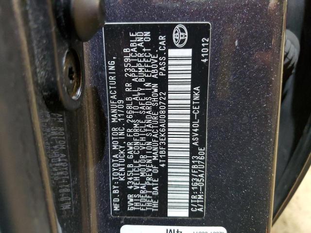 Photo 11 VIN: 4T1BF3EK6AU080722 - TOYOTA CAMRY 