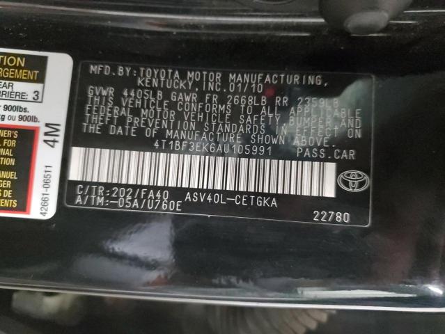 Photo 11 VIN: 4T1BF3EK6AU105991 - TOYOTA CAMRY BASE 