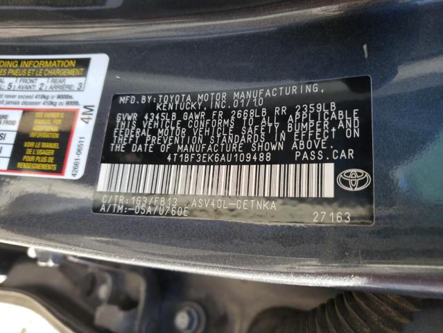 Photo 11 VIN: 4T1BF3EK6AU109488 - TOYOTA CAMRY 