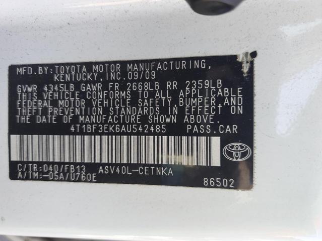 Photo 11 VIN: 4T1BF3EK6AU542485 - TOYOTA CAMRY BASE 