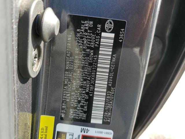 Photo 11 VIN: 4T1BF3EK6BU122145 - TOYOTA CAMRY BASE 