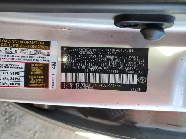 Photo 11 VIN: 4T1BF3EK6BU144808 - TOYOTA CAMRY BASE 