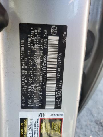 Photo 11 VIN: 4T1BF3EK6BU170955 - TOYOTA CAMRY BASE 