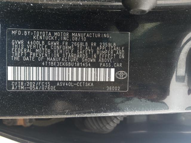 Photo 9 VIN: 4T1BF3EK6BU181454 - TOYOTA CAMRY 