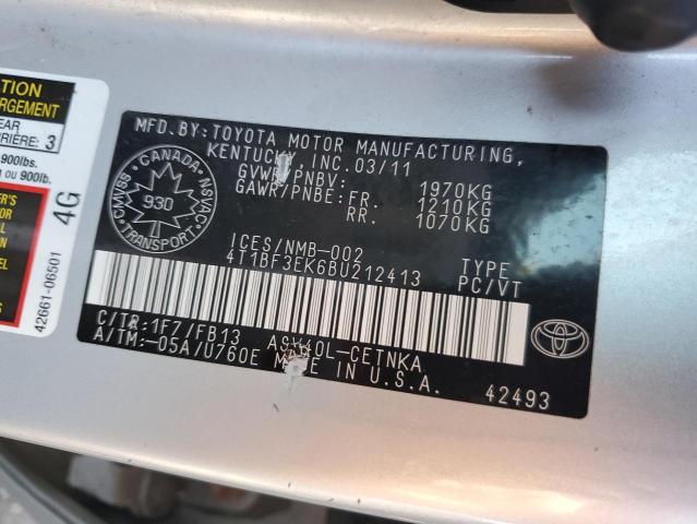 Photo 12 VIN: 4T1BF3EK6BU212413 - TOYOTA CAMRY BASE 