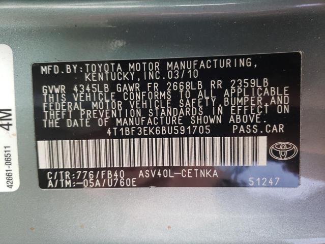 Photo 9 VIN: 4T1BF3EK6BU591705 - TOYOTA CAMRY 