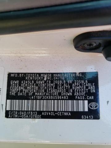 Photo 9 VIN: 4T1BF3EK6BU596483 - TOYOTA CAMRY BASE 