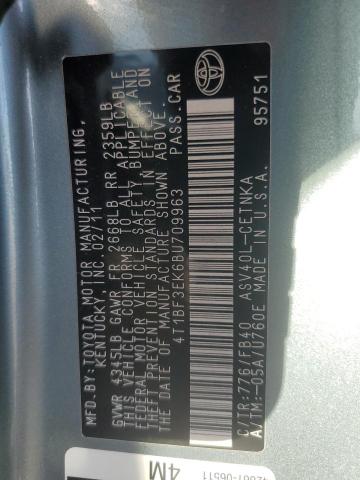 Photo 11 VIN: 4T1BF3EK6BU709963 - TOYOTA CAMRY BASE 