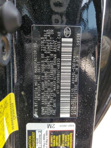 Photo 11 VIN: 4T1BF3EK6BU748830 - TOYOTA CAMRY 