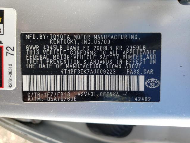 Photo 9 VIN: 4T1BF3EK7AU009223 - TOYOTA CAMRY BASE 