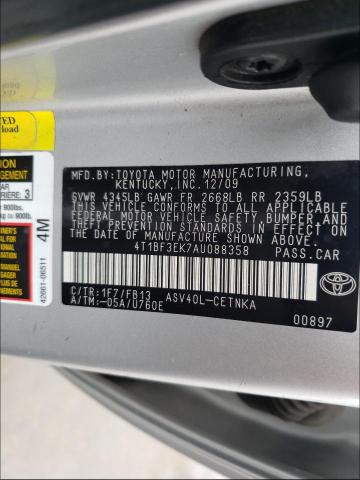 Photo 9 VIN: 4T1BF3EK7AU088358 - TOYOTA CAMRY 