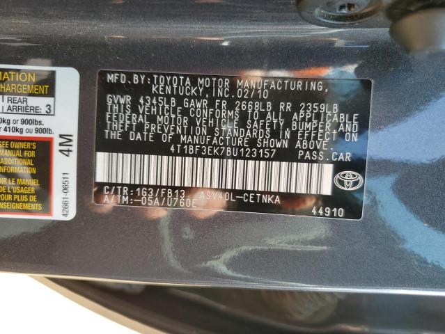 Photo 11 VIN: 4T1BF3EK7BU123157 - TOYOTA CAMRY BASE 