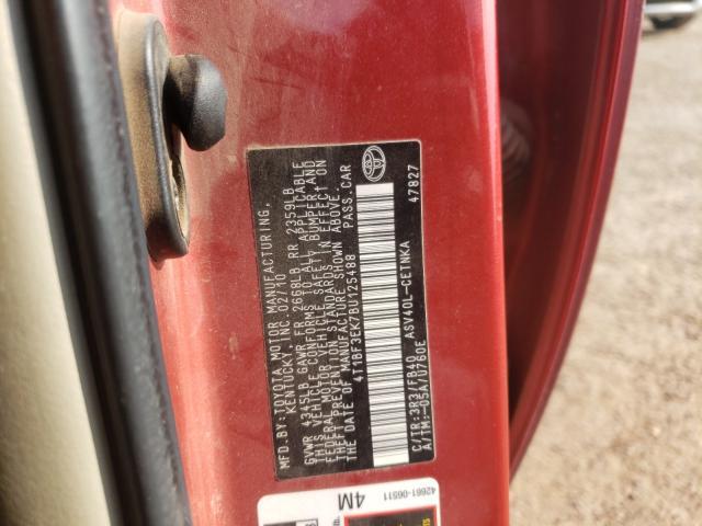 Photo 9 VIN: 4T1BF3EK7BU125488 - TOYOTA CAMRY BASE 