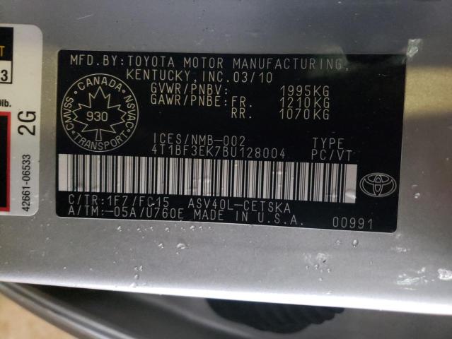 Photo 11 VIN: 4T1BF3EK7BU128004 - TOYOTA CAMRY 