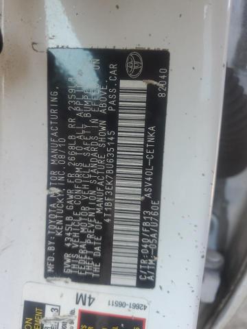 Photo 11 VIN: 4T1BF3EK7BU635145 - TOYOTA CAMRY BASE 