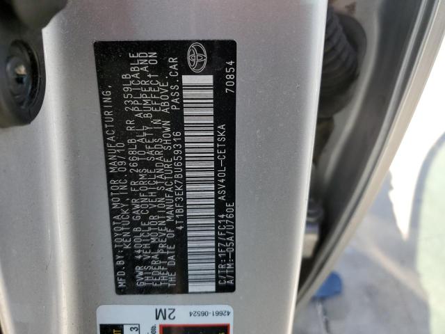 Photo 9 VIN: 4T1BF3EK7BU659316 - TOYOTA CAMRY BASE 