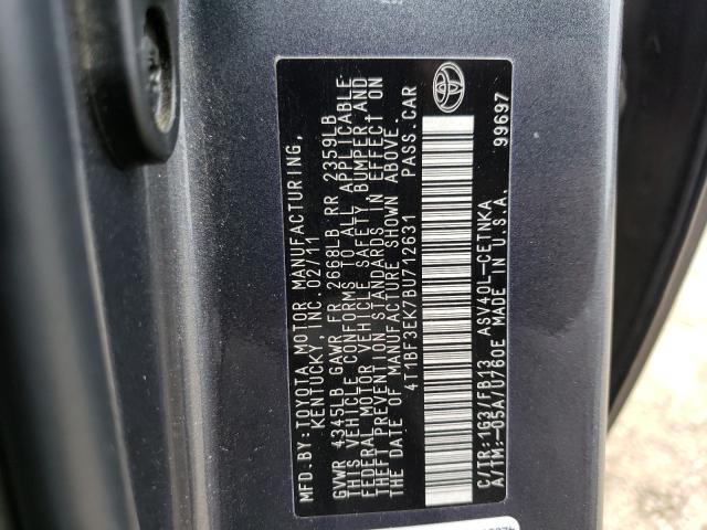 Photo 9 VIN: 4T1BF3EK7BU712631 - TOYOTA CAMRY 