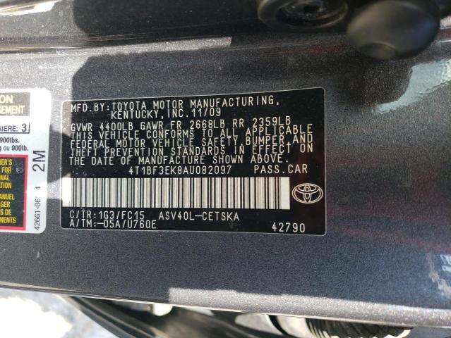 Photo 12 VIN: 4T1BF3EK8AU082097 - TOYOTA CAMRY BASE 