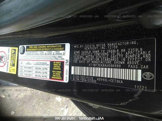 Photo 8 VIN: 4T1BF3EK8AU096999 - TOYOTA CAMRY 