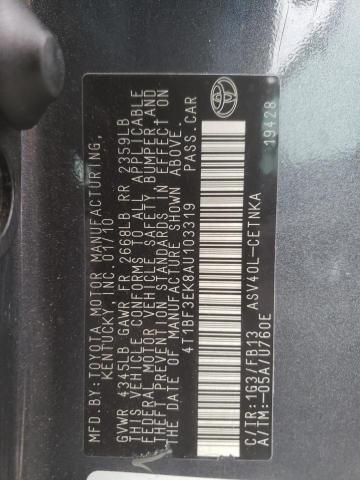 Photo 11 VIN: 4T1BF3EK8AU103319 - TOYOTA CAMRY BASE 