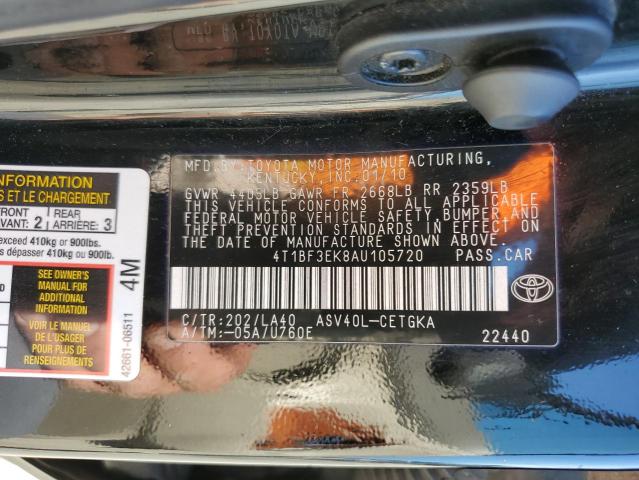 Photo 11 VIN: 4T1BF3EK8AU105720 - TOYOTA CAMRY BASE 