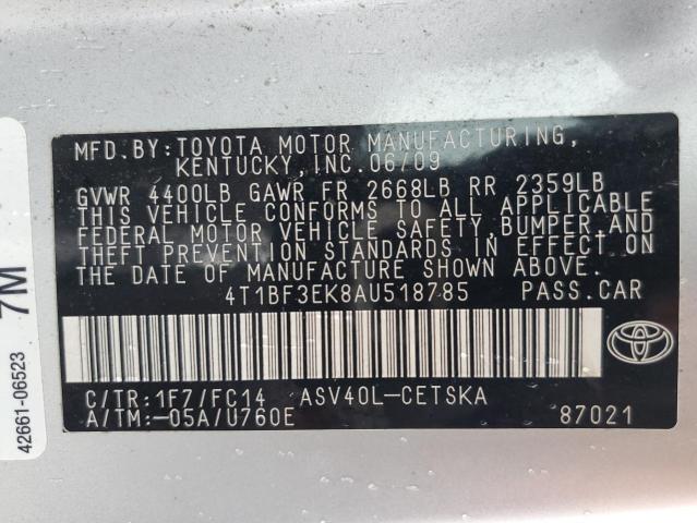 Photo 12 VIN: 4T1BF3EK8AU518785 - TOYOTA CAMRY 