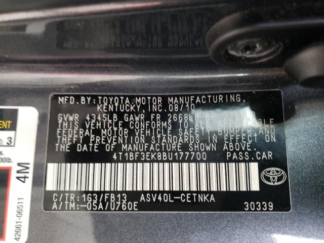 Photo 9 VIN: 4T1BF3EK8BU177700 - TOYOTA CAMRY BASE 