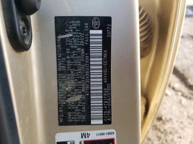 Photo 9 VIN: 4T1BF3EK8BU179981 - TOYOTA CAMRY BASE 