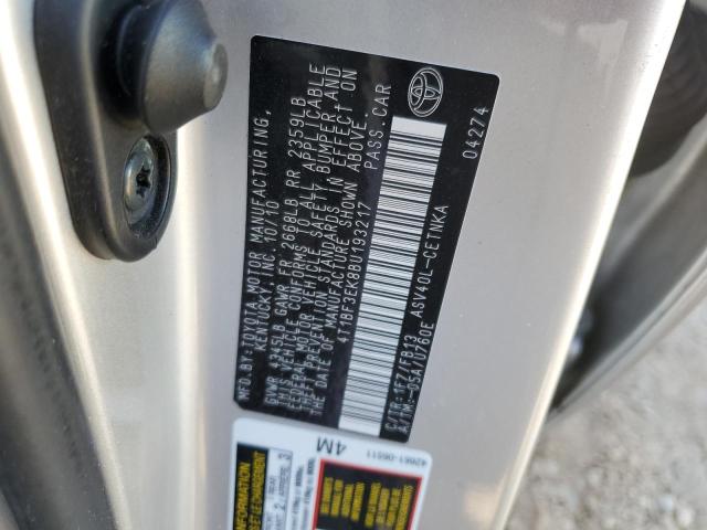 Photo 12 VIN: 4T1BF3EK8BU193217 - TOYOTA CAMRY 