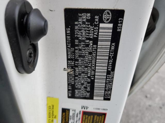 Photo 11 VIN: 4T1BF3EK8BU585758 - TOYOTA CAMRY 