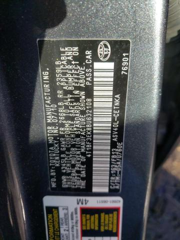 Photo 9 VIN: 4T1BF3EK8BU632108 - TOYOTA CAMRY BASE 