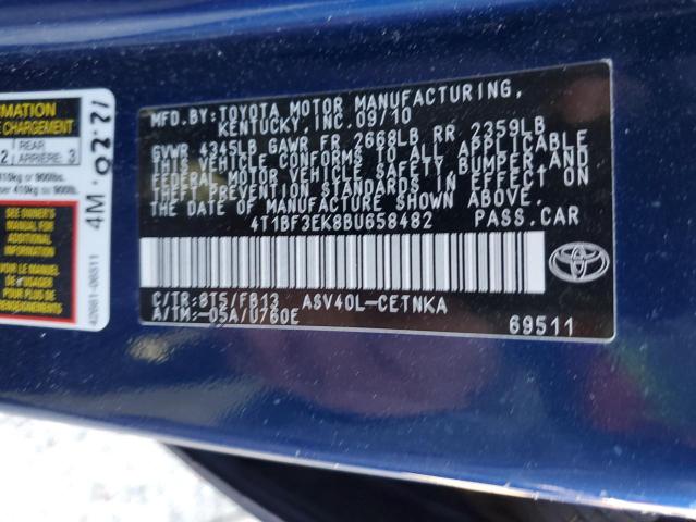 Photo 11 VIN: 4T1BF3EK8BU658482 - TOYOTA CAMRY 