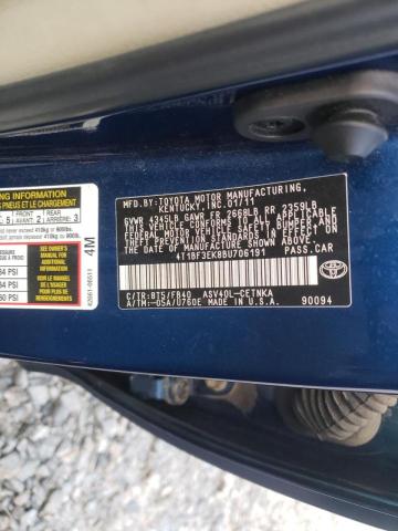 Photo 9 VIN: 4T1BF3EK8BU706191 - TOYOTA CAMRY BASE 