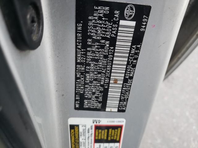 Photo 9 VIN: 4T1BF3EK8BU709124 - TOYOTA CAMRY BASE 