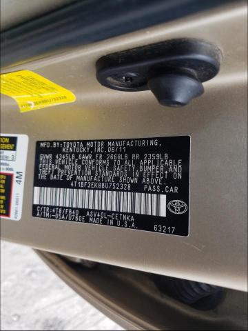 Photo 9 VIN: 4T1BF3EK8BU752328 - TOYOTA CAMRY BASE 