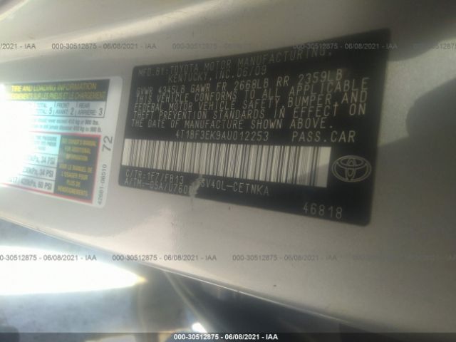 Photo 8 VIN: 4T1BF3EK9AU012253 - TOYOTA CAMRY 