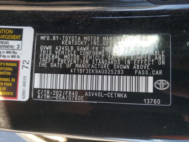 Photo 9 VIN: 4T1BF3EK9AU025293 - TOYOTA CAMRY 