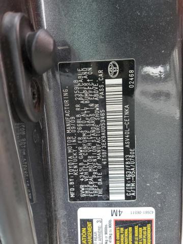 Photo 11 VIN: 4T1BF3EK9AU053465 - TOYOTA CAMRY BASE 