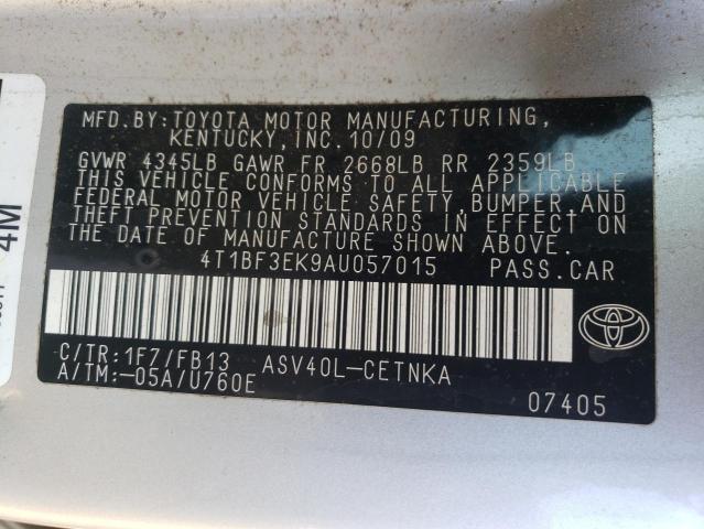 Photo 11 VIN: 4T1BF3EK9AU057015 - TOYOTA CAMRY BASE 